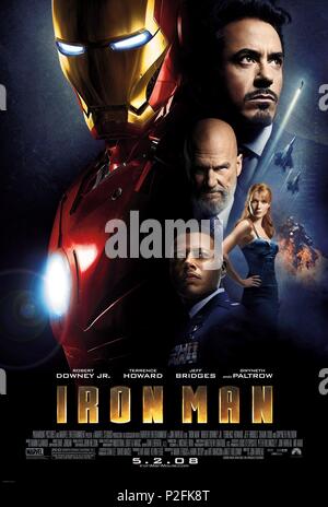 Film Original Titre : L'HOMME DE FER. Titre en anglais : L'HOMME DE FER. Film Réalisateur : Jon Favreau. Année : 2008. Credit : Marvel Enterprises / Album Banque D'Images