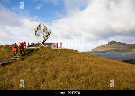 La mémoire des naufragés au Cap Horn, le Cap Horn, Parc National de l'île du Cap Horn, Terre de Feu, Chili, Amérique du Sud Banque D'Images