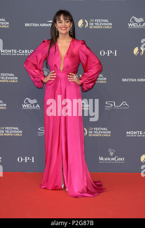 Montecarlo, moine. 15 Juin, 2018. Monte-Carlo, 58e Festival International de la télévision cérémonie d'tapis rouge Photo : Dina Shahibi : Crédit Photo Agency indépendante/Alamy Live News Banque D'Images