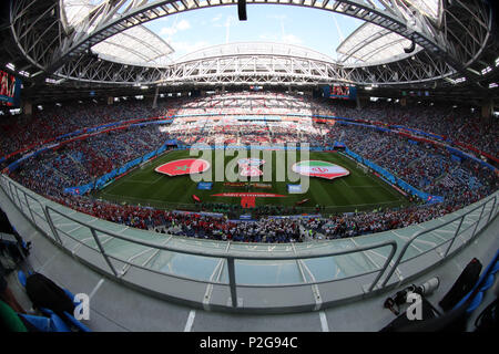 Saint Petersburg, Russie. 15 Juin, 2018. Une vue générale de la Saint-pétersbourg au début du stade de la Coupe du Monde 2018 Groupe B match de football entre le Maroc et l'Iran en Saint Petersburg, Russie, 15 juin 2018. Credit : Saeid Zareian/dpa/Alamy Live News Banque D'Images