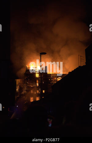 Glasgow, Ecosse, Royaume-Uni. 15 Jun 2018,. Incendie à la Glasgow School of Art, Glasgow Construction Mackintosh UK 15/06/2018 Credit : Demelza Kingston/Alamy Live News Banque D'Images