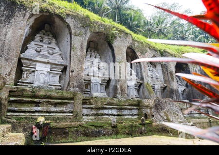 Pura Gunung Kawi, Tampaksiring, Ubud, Bali, Indonésie Banque D'Images