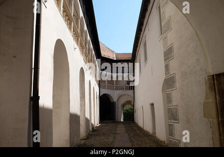 Varazdin château dans la vieille ville, construite au 13e siècle à Varazdin, Croatie Banque D'Images