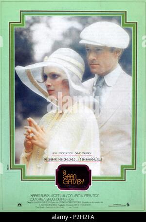 Titre original : THE GREAT GATSBY. Titre en anglais : Gatsby le Magnifique. Directeur de film : JACK CLAYTON. Année : 1974. Credit : PARAMOUNT PICTURES / Album Banque D'Images