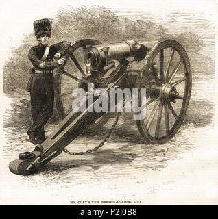 William Clay à chargement par la culasse du canon de campagne, 1862 Banque D'Images