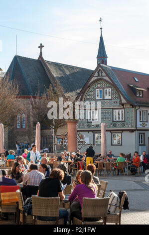 Vieille ville de Bensheim, Bergstrasse, Hesse, Allemagne Banque D'Images