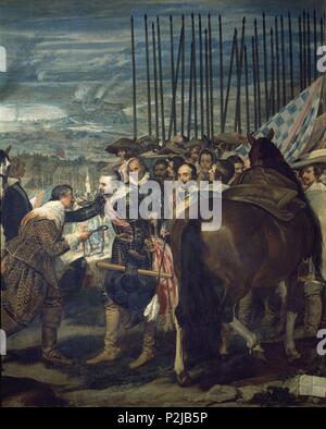 "La reddition de Breda (détail)', 1634, huile sur toile, P01172. Auteur : Diego Velázquez (1599-1660). Emplacement : Museo del Prado-PINTURA, MADRID, ESPAGNE. Banque D'Images