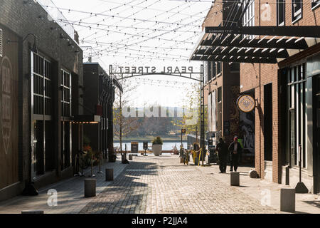 WASHINGTON, DC-1 décembre : Pearl Street Intersection avec Wharf Street SW à le quartier Wharf sur Décembre 1, 2017 à Washington DC. Banque D'Images