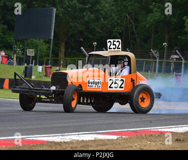 Patrimoine BriSCA BriSCA, Stock Car Stock Car, en association, l'American Speedfest VI, Brands Hatch, juin 2018, automobiles, Autosport, Brands Hatch Banque D'Images