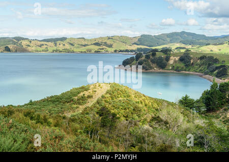 Scenic shot de belle rive à Waitawa Regional Park, New Zealand Banque D'Images