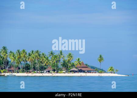 La Thaïlande, la province de Trang, Ko Mook island, côte est, Sivalai Beach Resort Banque D'Images