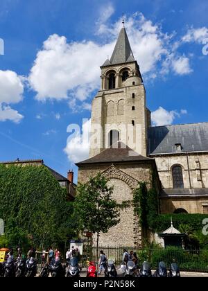 Le sud de l'abbaye Saint-Germain-des-Prés, Paris, France. Banque D'Images