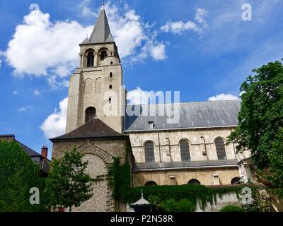 Le sud de l'abbaye Saint-Germain-des-Prés, Paris, France. Banque D'Images