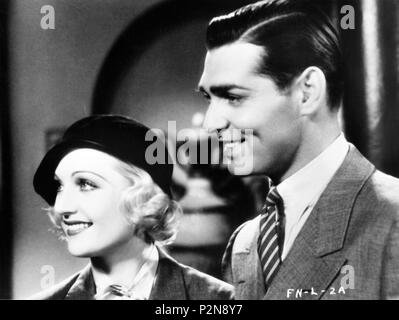 Titre original : AUCUN HOMME DE SES PROPRES. Titre en anglais : pas d'HOMME DE SON PROPRE. Directeur de film : WESLEY RUGGLES. Année : 1932. Stars : Clark Gable, Carole Lombard. Credit : PARAMOUNT PICTURES / Album Banque D'Images