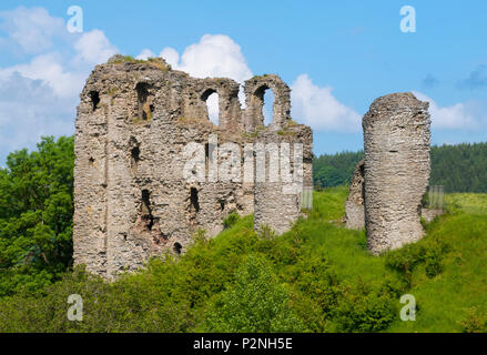 Les ruines de Château-d'Oisans, Shropshire. Banque D'Images