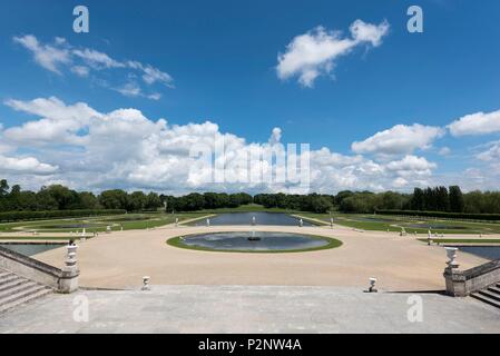 France, Oise, Chantilly, Domaine de Chantilly, jardins à la française de Le Nôtre Banque D'Images