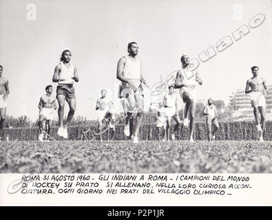 . L'équipe de hockey des Indiens, 1960 Olympics . 1960. Inconnu 41 L'équipe de hockey aux Jeux Olympiques de 1960 Indiens Banque D'Images