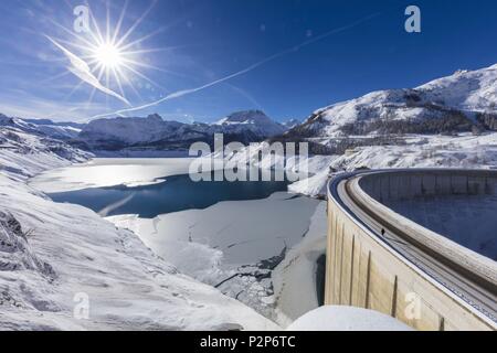 France, Savoie, Tignes les Boisses, 1800, barrage de Tignes Banque D'Images