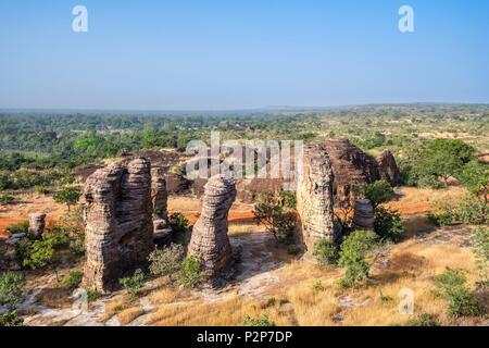 Burkina Faso, Banfora, capitale de la région des Cascades et de la province de Comoe, dômes de Fabedougou Banque D'Images