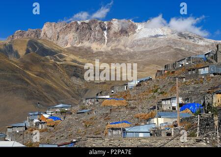 L'Azerbaïdjan, Quba (Guba), région de montagnes du Grand Caucase, village de (Khinalougue Xinaliq) Banque D'Images