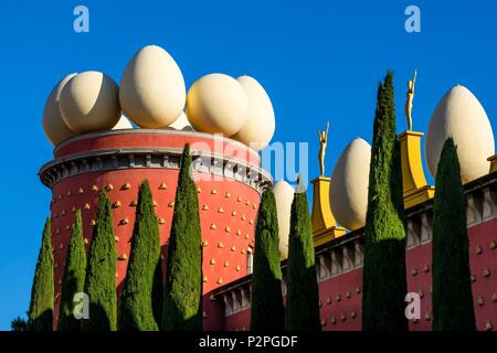 L'Espagne, la Catalogne, Figueras, Dali Theatre et musée dédié à l'artiste Salvador Dali dans sa ville natale de Figueras Banque D'Images