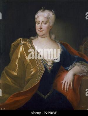 'Portrait de l'impératrice Élisabeth Christine de Brunswick-Wolfenbüttel' du 18e siècle, 1701-1735, huile sur toile, 96 x 76 cm, P02276. Auteur : anonyme. Emplacement : Museo del Prado-PINTURA, MADRID, ESPAGNE. Banque D'Images