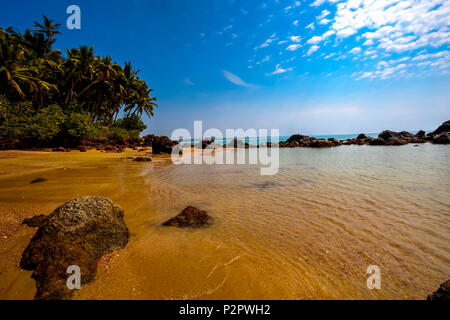 Hollant beach, une plage exotique à Goa, Inde. Banque D'Images