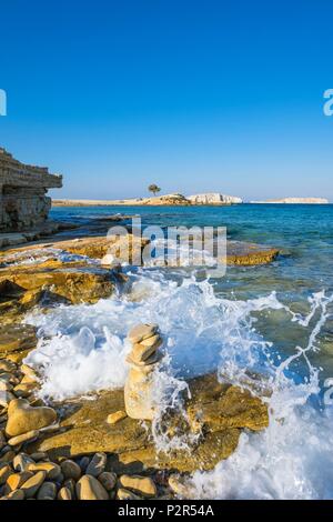 La Grèce, l'archipel du Dodécanèse, l'île de Lipsi, Monodendri bay Banque D'Images