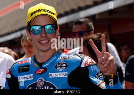 Montmelo, Espagne. 20Th Oct, 2018. Alex Marquez (73) de l'Espagne et de l'Eg 0,0 Marc VDS KALEX VALUATIONS pendant l'habitation admissible du Gran Premi de Catalunya de Monster Energy, le Circuit de Catalunya, Espagne, Montmelo.Le 16 juin 2018. Credit : CORDON PRESS/Alamy Live News Banque D'Images