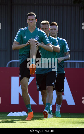 16 juin 2018, la Russie, l'Vatutinki, Soccer, FIFA World Cup 2018, la formation de l'équipe nationale de football allemande : équipe nationale allemande au cours de la séance de formation. Photo : Ina Fassbender/dpa Banque D'Images