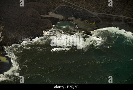 Pahoa, Hawaii, USA. 6 juin, 2018. La plupart de la région y compris le Kapoho tide pools est maintenant couvert de lave fraîche comme le lower east volcan Kilauea éruption zone de rift continue le mercredi, Juin 6, 2018, à Hawaii. Photo de L.E. Baskow/LeftEyeImages : Crédit L.E. Baskow/ZUMA/Alamy Fil Live News Banque D'Images