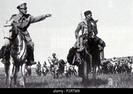 . Anglais : Lieutenant Italien Amedeo Guillet et cavaliers de l'Amhara en Afrique de l'Est, 1940. 1940. Pas de membre de l'armée italienne. 38 Guillet - Amhara Squadroni 1940 Banque D'Images
