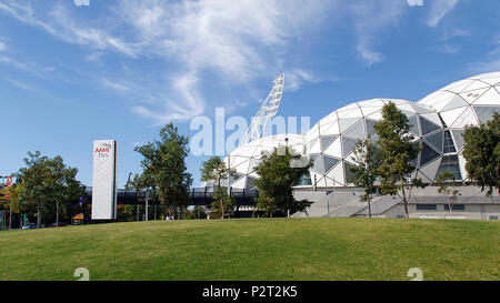 Melbourne, Australie : Avril 09, 2018 : Le Stade rectangulaire Melbourne connue commercialement comme AAMI Park, est un stade de sports de plein air. Banque D'Images