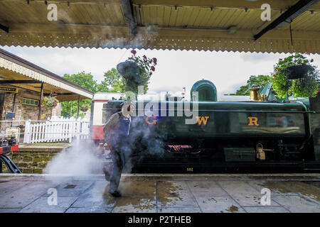 Bodmin & Wenford Railway Trains à vapeur Banque D'Images