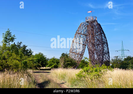 Rozhledna Doubravka (2018, ing. arch. Martin Rajniš, Huť architektury) / watchtower Doubravka, Prague, République Tchèque Banque D'Images