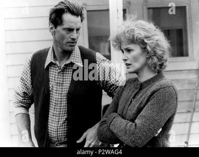 Titre original : PAYS. Titre en anglais : Canada. Film Directeur : RICHARD PEARCE. Année : 1984. Stars : Jessica Lange et Sam Shepard. Credit : Touchstone Pictures / Album Banque D'Images