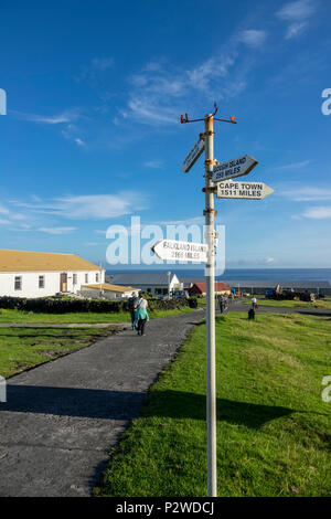 Tristan da Cunha, Territoires britanniques d'outre-mer, océan Atlantique Sud Banque D'Images