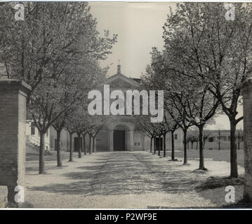 . Italiano : Chiesa di San Michele Arcangelo (Cividale di Mirandola - 1950) . vers 1950. Inconnu 18 Chiesa di San Michele Arcangelo (Cividale di Mirandola - 1950) Banque D'Images