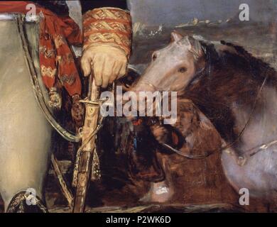 'Fernando VII au camp (détail)', ca. École d'espagnol, 1815, huile sur toile, P00724. Auteur : Francisco de Goya (1746-1828). Emplacement : Museo del Prado-PINTURA, MADRID, ESPAGNE. Banque D'Images