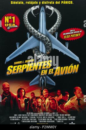 Titre original : SERPENTS DANS UN AVION. Titre en anglais : SERPENTS DANS UN AVION. Directeur du film : DAVID RICHARD ELLIS. Année : 2006. Credit : HANNAH RACHEL PRODUIT. SERVICES/FILM MUTUELLE CORP/NOUVELLE LIGNE CI / Album Banque D'Images