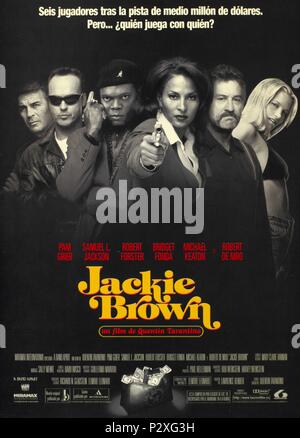 Titre original : JACKIE BROWN. Titre en anglais : JACKIE BROWN. Film Réalisateur : Quentin Tarantino. Année : 1997. Copyright : Editorial l'intérieur uniquement. C'est un document distribué au public. Les droits d'accès uniquement, aucune licence de droit d'auteur prévue. Autorisation obligatoire à l'icône visuelle (www.visual-icon.com) est requise pour la reproduction de cette image. Credit : MIRAMAX / Album Banque D'Images