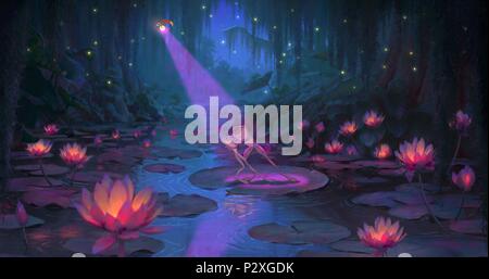 Titre original : LA PRINCESSE ET LA GRENOUILLE. Titre en anglais : LA PRINCESSE GRENOUILLE, LE. Film Réalisateur : JOHN MUSKER, RON CLEMENTS. Année : 2009. Credit : WALT DISNEY PICTURES / Album Banque D'Images