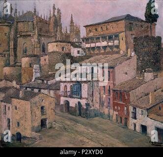 PLASENCIA 1929. Auteur : Carlos Lezcano (1871-1929). Lieu : Musée Reina Sofia-PINTURA, MADRID, ESPAGNE. Banque D'Images