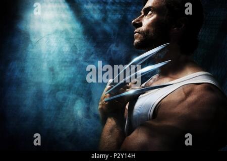 Titre original : X-Men Origins : Wolverine. Titre en anglais : X-Men Origins : Wolverine. Film Réalisateur : Gavin Hood. Année : 2009. Stars : Hugh Jackman. Crédit : 20TH CENTURY FOX / Album Banque D'Images