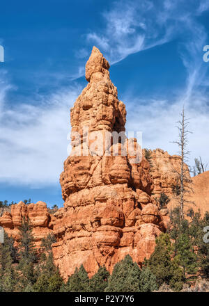 Red Canyon State Park, Utah, est connu pour ses flèches rouges, cheminées, et autres formations rocheuses. Banque D'Images