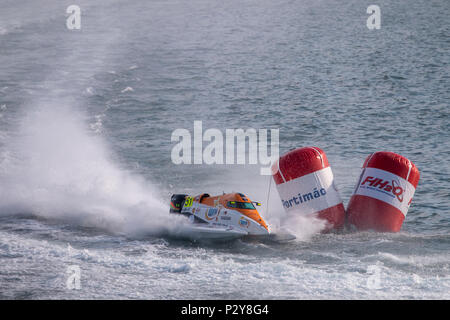 PORTIMAO, PORTUGAL : 20 mai, 2018 - Portugais - Grand Prix F1 Bateau de Moteur de course de l'édition 2018 qui a eu lieu sur la rivière Arade Portimao, Portugal. Banque D'Images