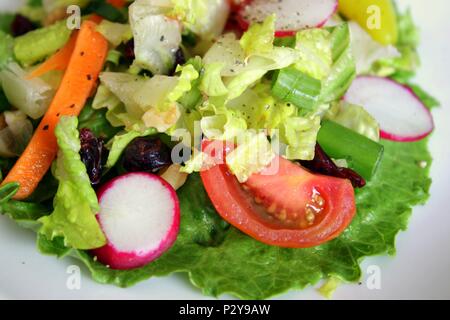 Délicieuse Salade de laitue avec légumes frais Banque D'Images