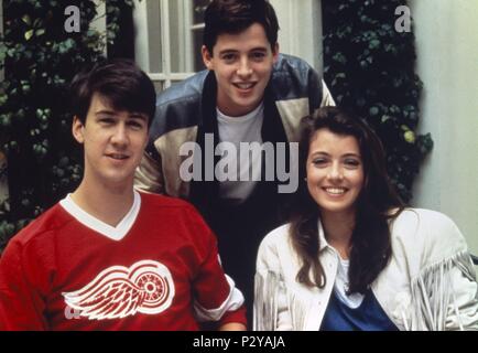 Titre original : Ferris Bueller'S DAY OFF. Titre en anglais : Ferris Bueller'S DAY OFF. Film Réalisateur : John Hughes. Année : 1986. Credit : PARAMOUNT PICTURES / Album Banque D'Images