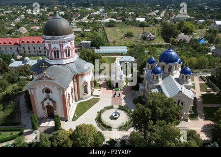 Chitcani, Moldova, vue sur le complexe du monastère Neu-Niamtz Banque D'Images