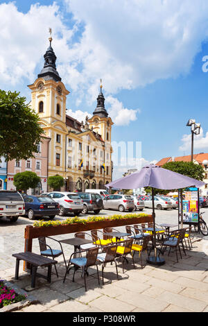 Barokni radnice, Velke namesti, Písek, Česká republika / mairie baroque, Grande Place, ville Pisek, République Tchèque Banque D'Images